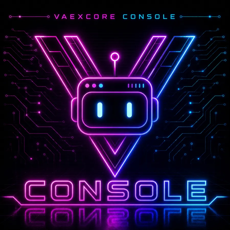 VaexCore Console neon logo